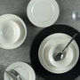 Hermia SafirKrem Juego de Cena de Porcelana 24 Piezas Blanco